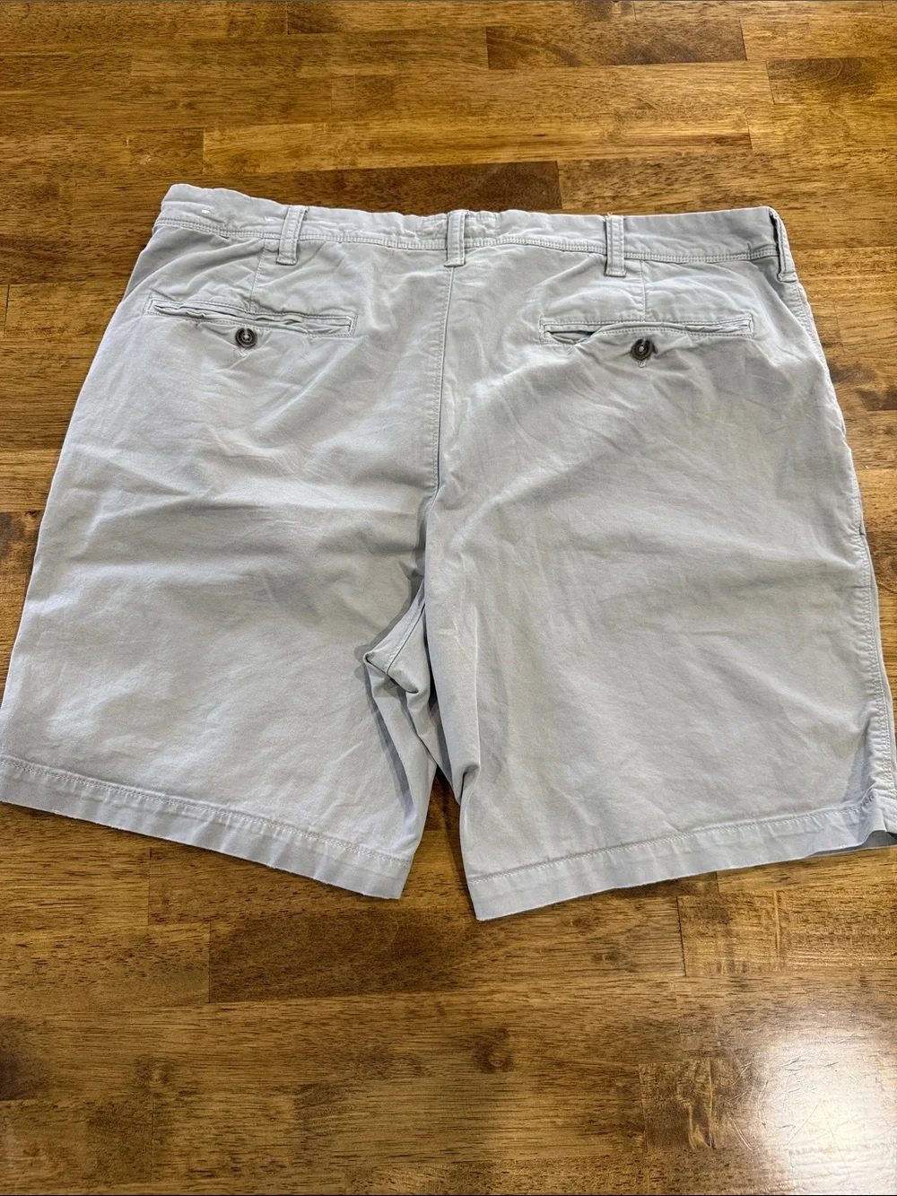 American Eagle Outfitters Light Gray Men's Flat Front Shorts